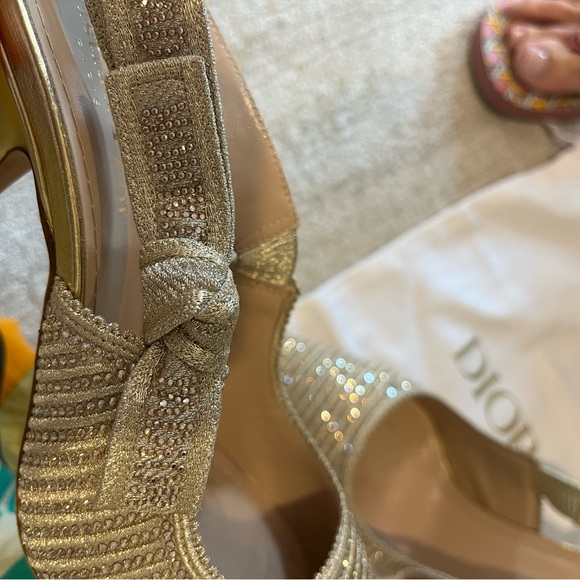 Dior Or J'Adior Slingback Pump Gold - Picture 8 of 8